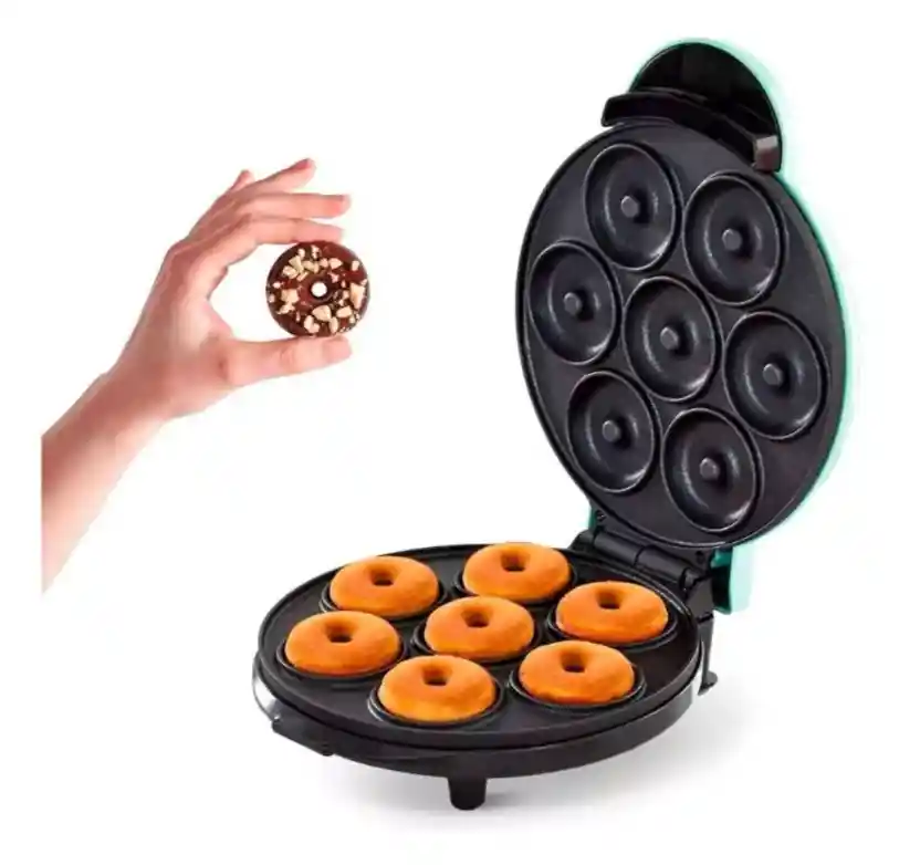 Mini Maquina Hacer Donas Donuts Antiadherente 7 Rosquillas