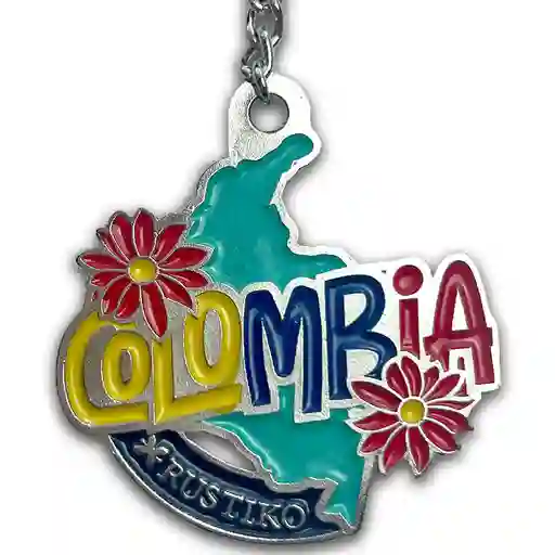 Llavero Mapa De Colombia