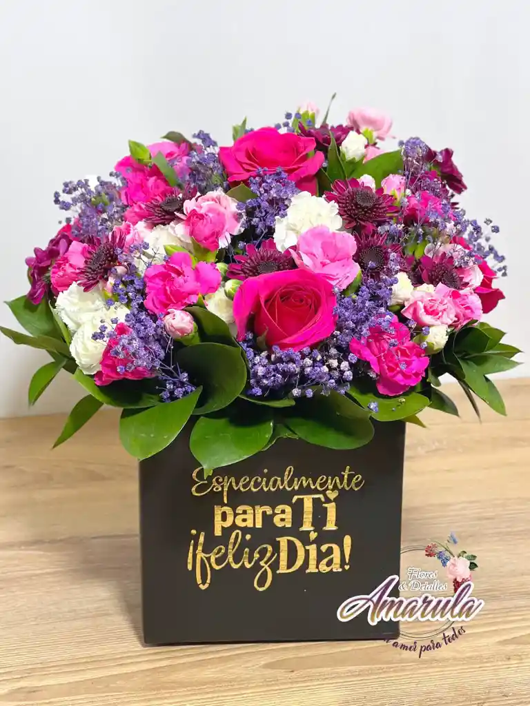 Caja De Flores Primaverales