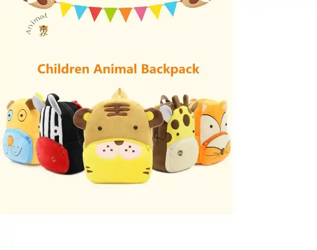 Maleta Morral Bolso Pequeño Infantil Animalitos Niños Lorito