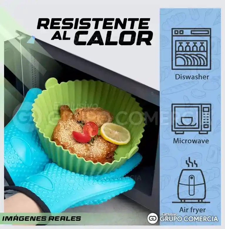 Silicona Molde Olla Freidora De Aire Air Fryer Reutilizable