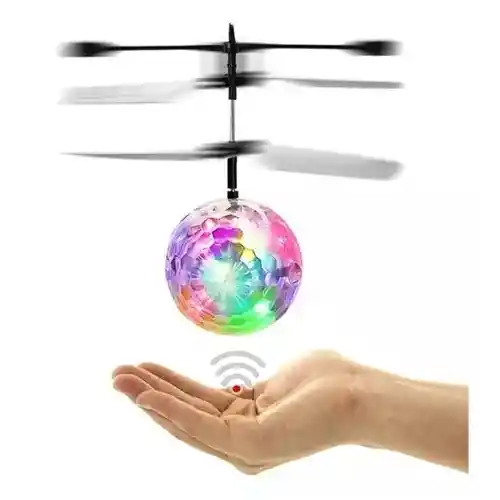 Mini Drone Esfera Hélices Volador Sensor Juguete Niños Led