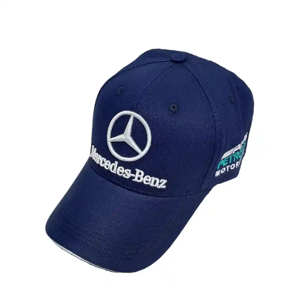 Gorra Marca Carro Mercedes-benz Azul Oscuro Golf Beisbol Cachucha Deportiva