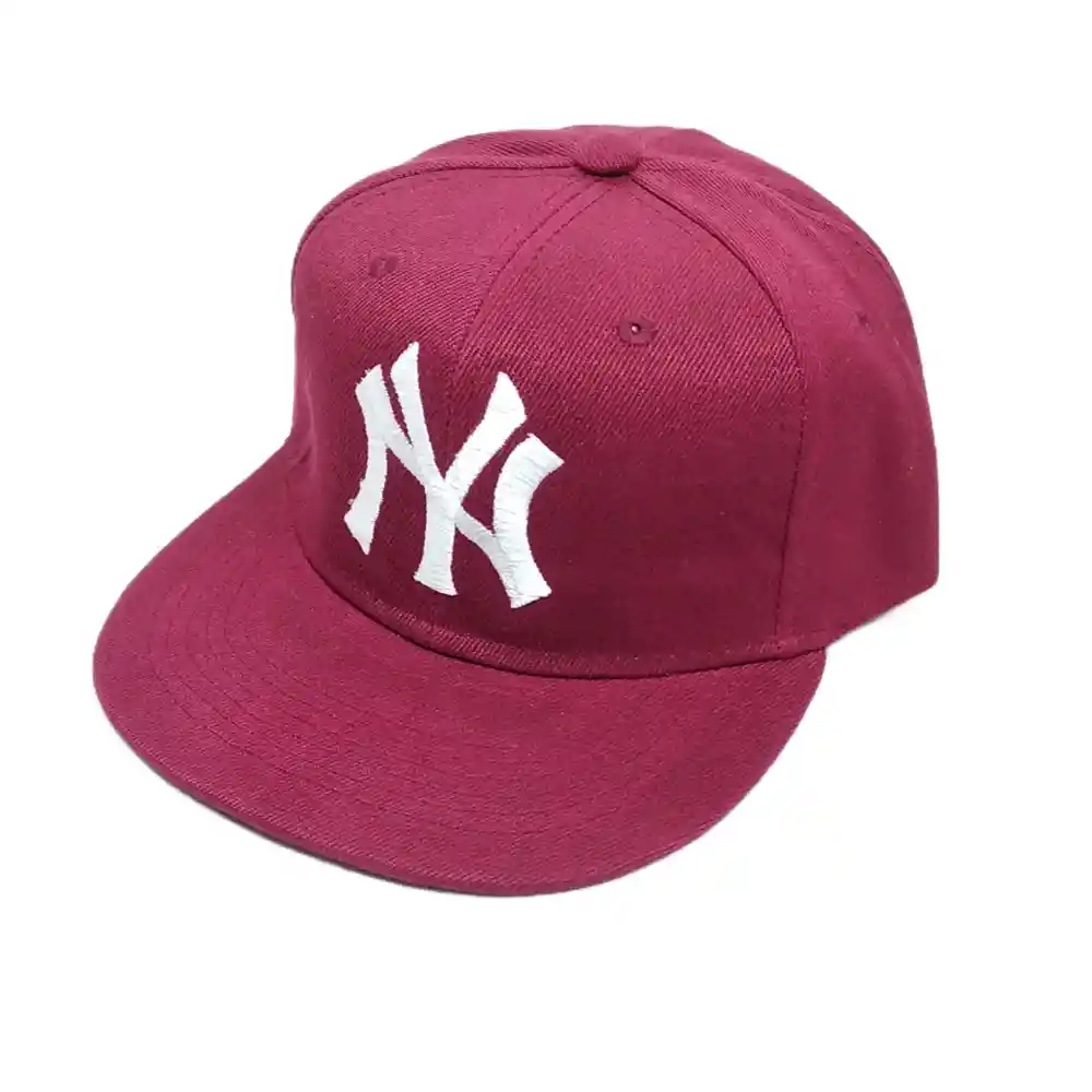 Gorra Plana Yankees New York Snapback Beisbolera Ny Angeles Vinotinto