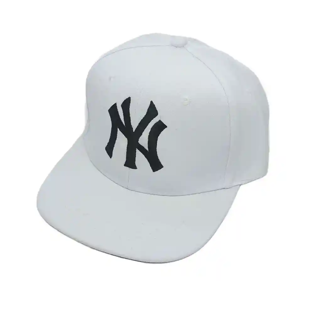 Gorra Plana Yankees New York Snapback Beisbolera Ny Angeles Blanco