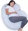 Almohada Cojin Embarazo Lactancia Tela Premium Forro Interno Azul