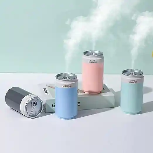 Humidificador De Latas De Bebidas Con Luz De Atmósfera Colorida