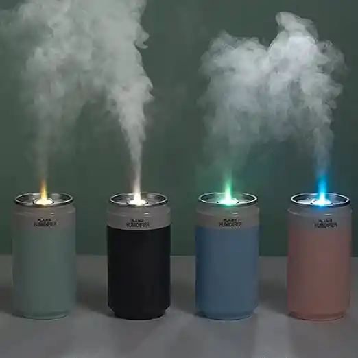 Humidificador De Latas De Bebidas Con Luz De Atmósfera Colorida