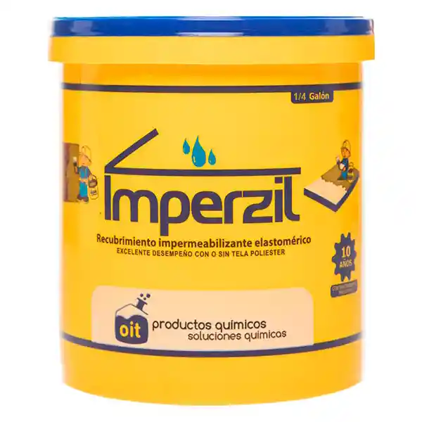 Impermeabilizante Imperzil 1/4 Blanco 12