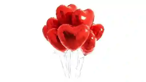 Globos Corazon X 6 Unidades