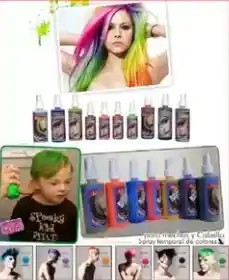 Laca Para Cabello Colores Fantasía Halloween