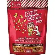 Pupcorn Plus - Snack Para Perro Tocineta Y Mantequilla Mani