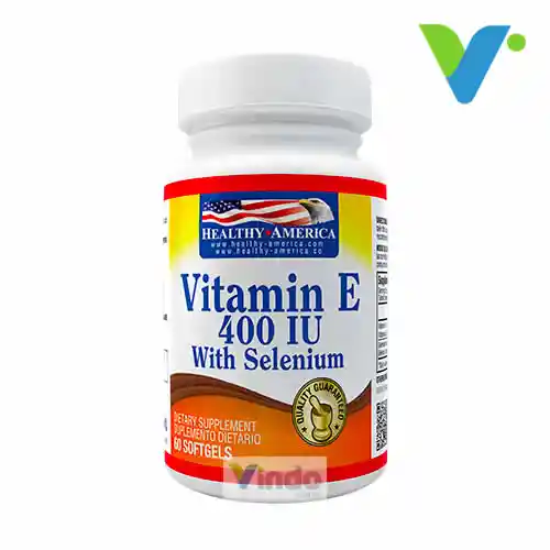 Vitamin E 400 Iu With Selenium 60 Softgels Healthy America