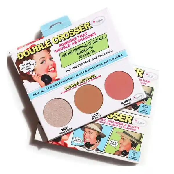 The Balm Paleta Iluminador-bronzer-rubor Double Crosser 4.5g