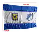 Bandera Millonarios Futbol Bogota Banderin Satin Estampada