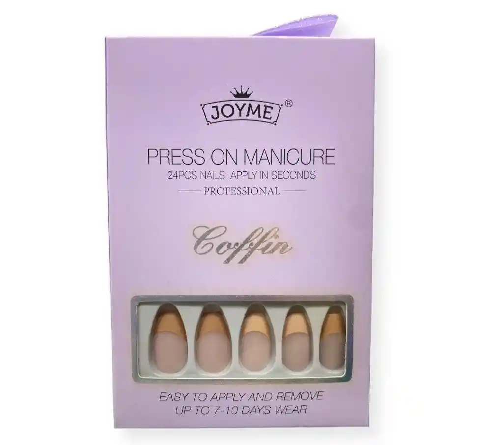 Uñas Press On Decoradas Joyme X 24 Pcs