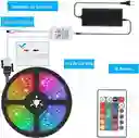 Cinta Led Tira Luces 5 Mts Rgb Multicolor Con Control Deluxe