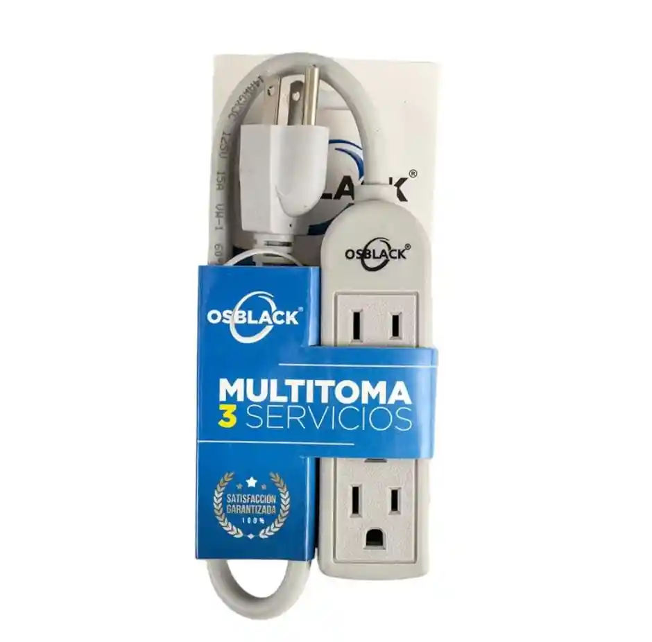 Regleta Eléctrica Mini Osvlack Multitoma 3 Entradas