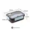 Porta Comidas Lonchera Libre De Bpa Practico Con Cubiertos