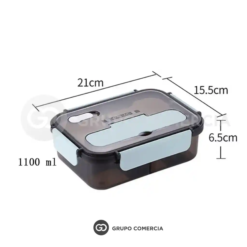 Porta Comidas Lonchera Libre De Bpa Practico Con Cubiertos