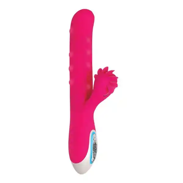 Vibrador Con Perlas Y Lengua Clitorial Amor Hilado