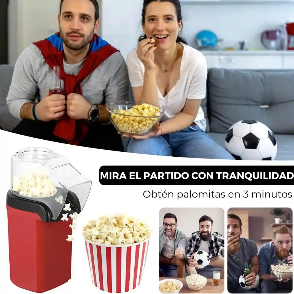 Crispetera Máquina Para Hacer Palomitas De Maíz Pira Pop Corn - Rosa