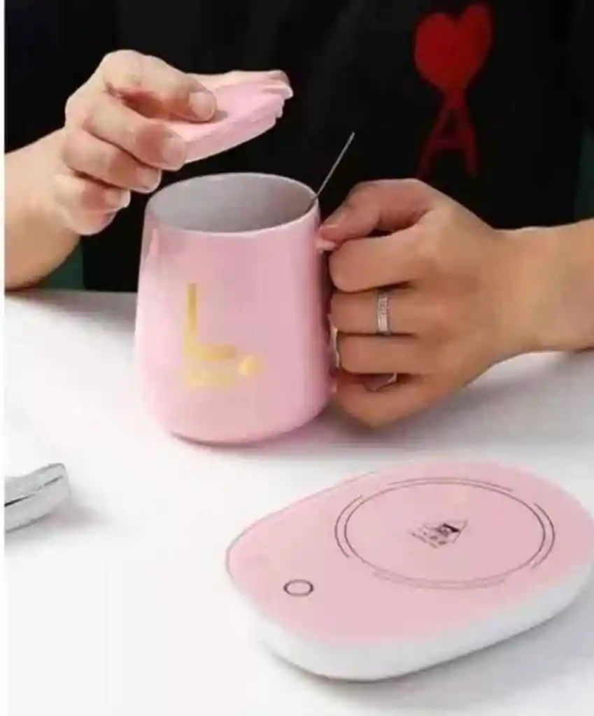 Juego De Taza De Calecfaccion Eléctrica + Taza Ceramica