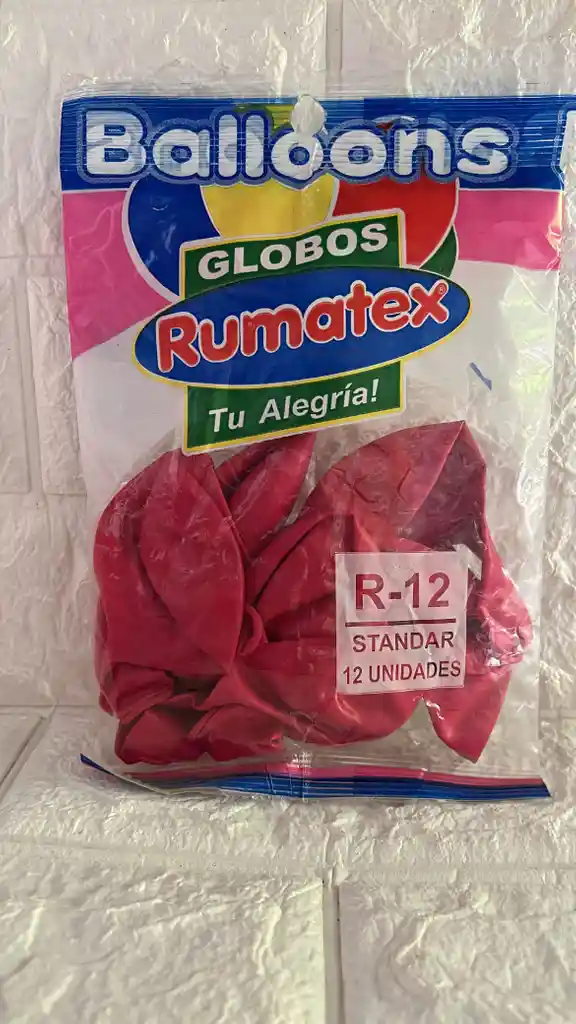 Globo R-12 Fucsia Rumatex Paquete X12