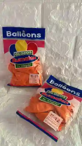 Globo R-12 Naranja Rumatex Paquete X12