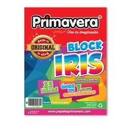 Block Papel Iris Tamaño Carta Colores Surtidos Primavera