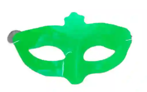 Halloween / Hora Loca Antifaz Liso Plastico Verde