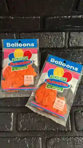 Globo R-9 Naranja Rumatex Paquete X12