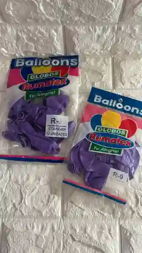 Globo R-9 Morado Rumatex Paquete X12