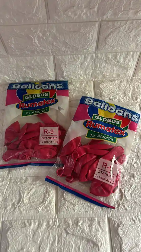 Globo R-9 Fucsia Rumatex Paquete X12