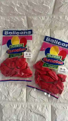 Globo R-9 Rojo Rumatex Paquete X12