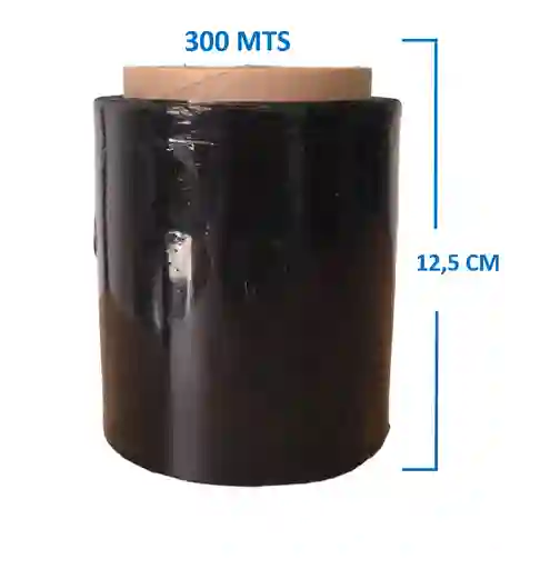 Vinipel 12.5cm X 300mts Negro Embalaje