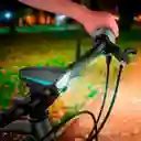 Luz Linterna Para Bicicleta Con Pito Recargable 250 Lumens