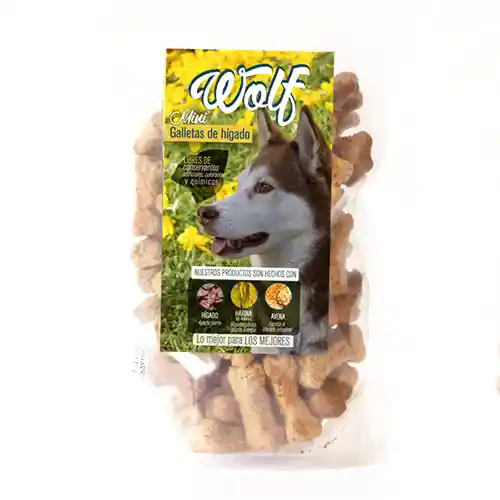 Galletas Para Perro Mini Galleta Wolf Higado 400 Gr Snack Para Perro