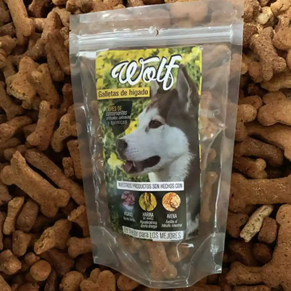 Galletas Para Perro Mini Galleta Wolf Higado 400 Gr Snack Para Perro