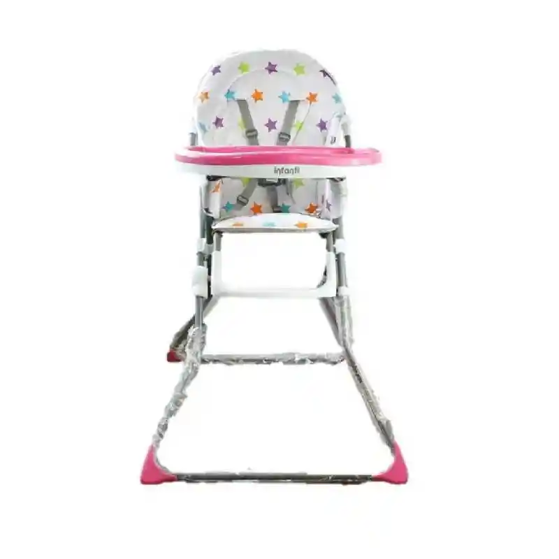 Infanti Comedor Para Bebe Silla Alta Candy Rosada Plegable