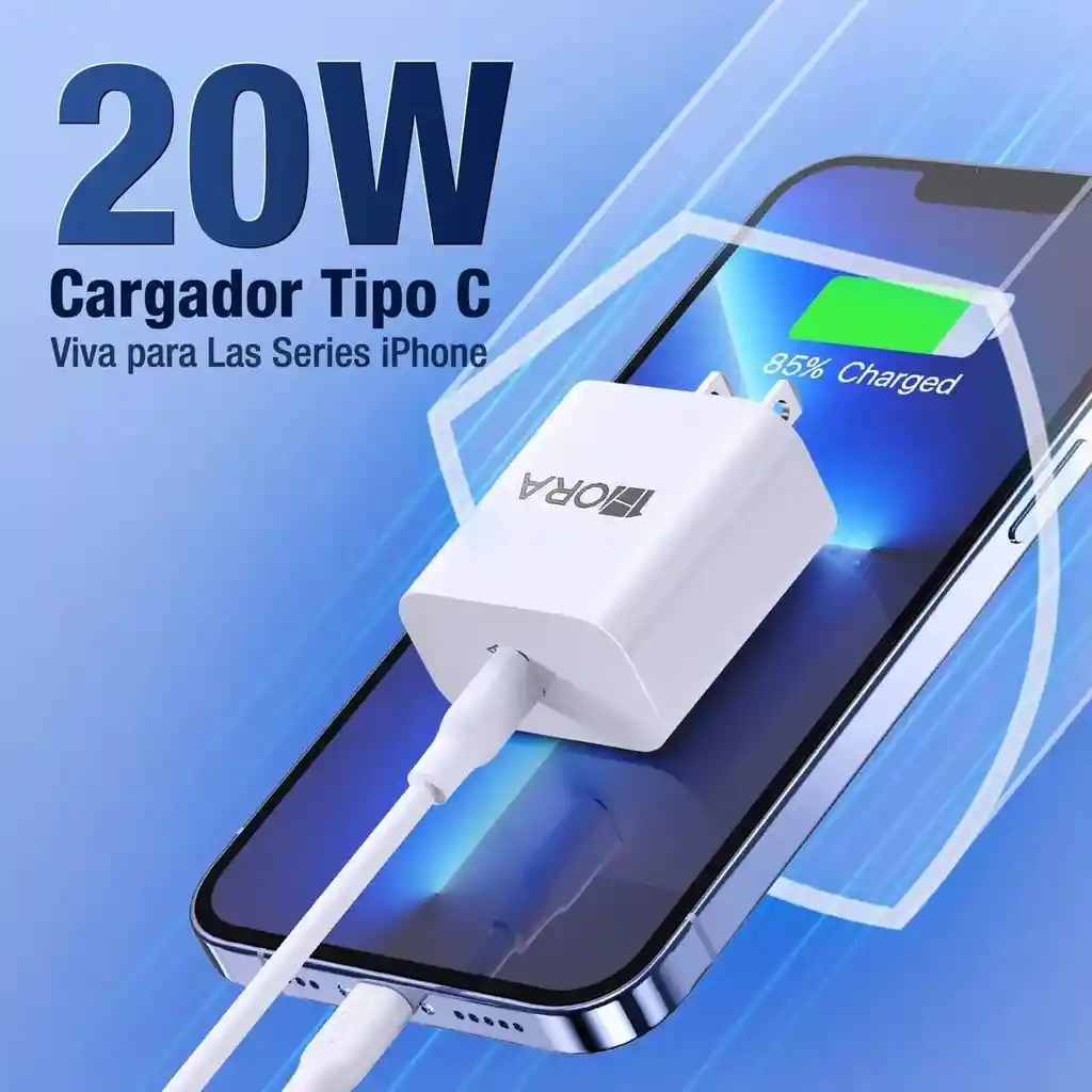 Cargador Cubo +cable Carga Rápida Para Iphone 12/pro/pro Max