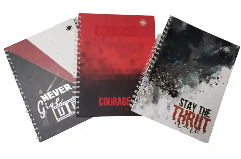 Cuaderno Cuadriculado 5 Materias Argollado Para Hombre Crazy Love