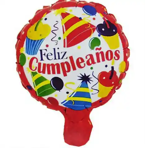 Globo Metalizado De Feliz Cumpleaños