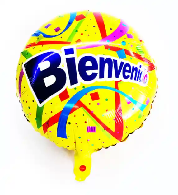 Globo Metalizado De Bienvenido