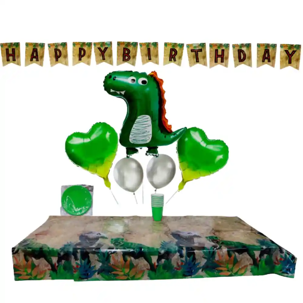 Kit De Decoración Para Fiesta Temática De Dinosaurios