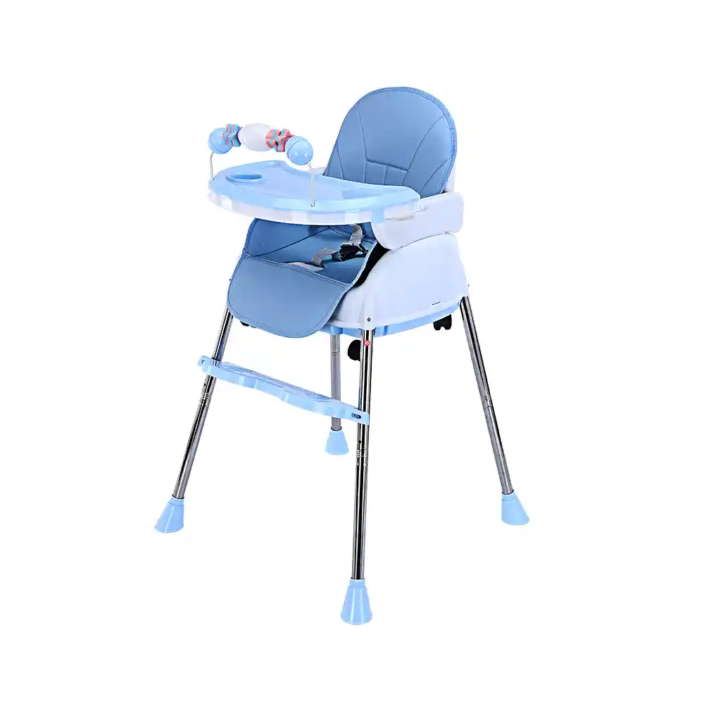 Silla Comedor Para Bebe 3 En 1 Azul