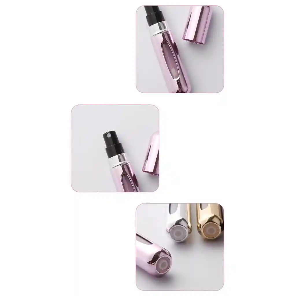 Perfumero Portatil De 5 Ml Recargable Rosado