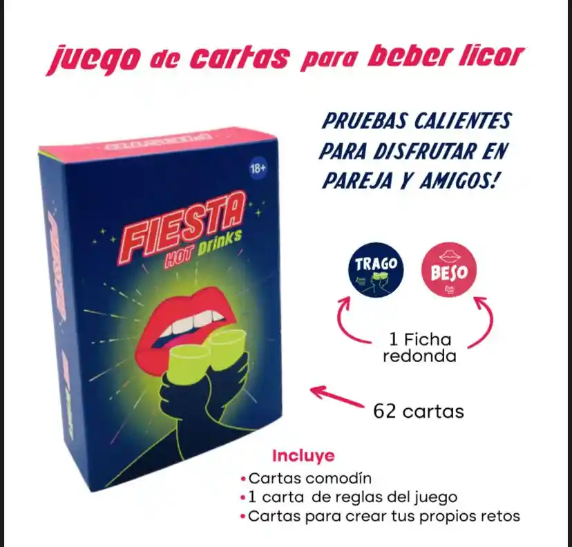 Juego De Cartas Fiesta Hot Drinks