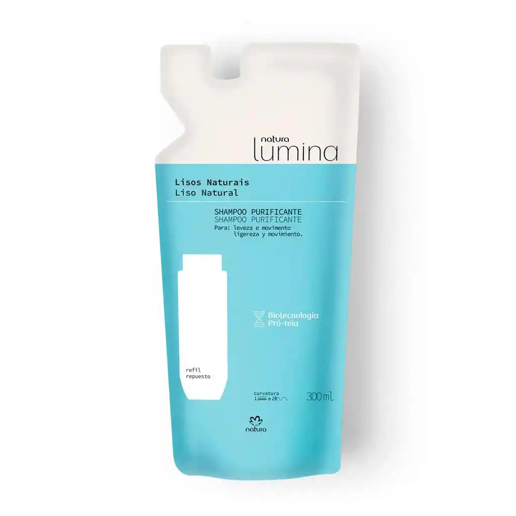 Repuesto Shampoo Purificante Cabello Liso