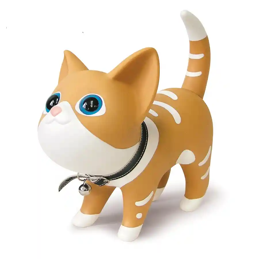 Alcancía Gato Orange Tabby Para Regalo Y Decoración